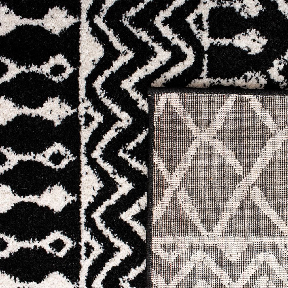 Safavieh Tulum TUL2702&#39; x 8&#39; Black and Ivory Runner, , large