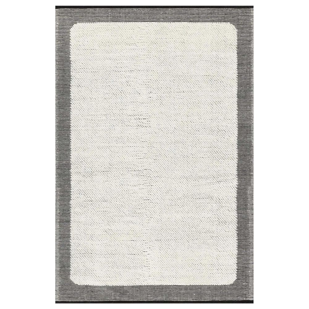 ED Ellen DeGeneres Crafted by Loloi Moreno MOR-01 5" x 7"6" Ivory and Black Area Rug, , large