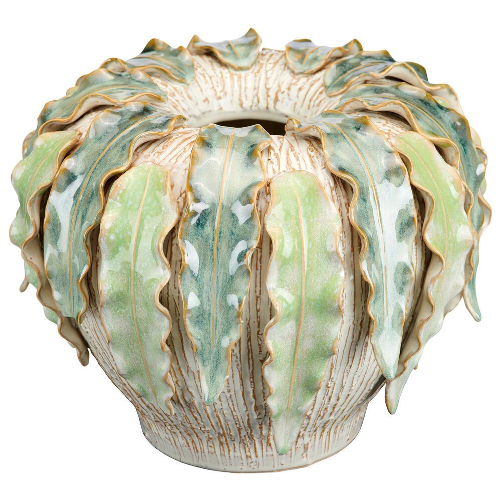 Slatehouse Fern Hollow Large Vase in Green, , large