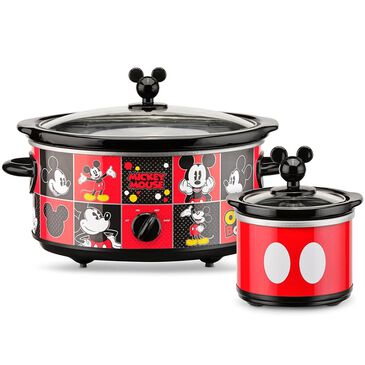 Disney Mickey Mouse 5-Quart Slow Cooker and 20 Oz. Mini Dipper, , large