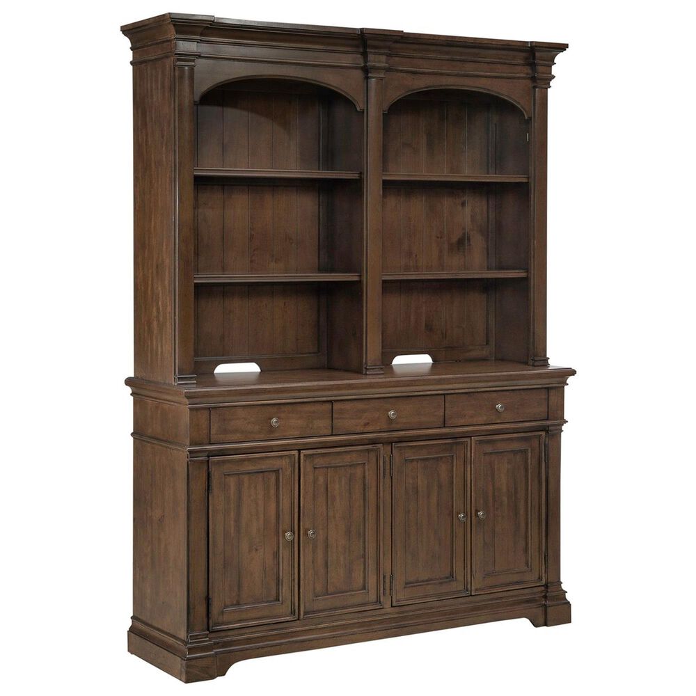 Belle Furnishings Buffet and Hutch in Dark Brown, , large
