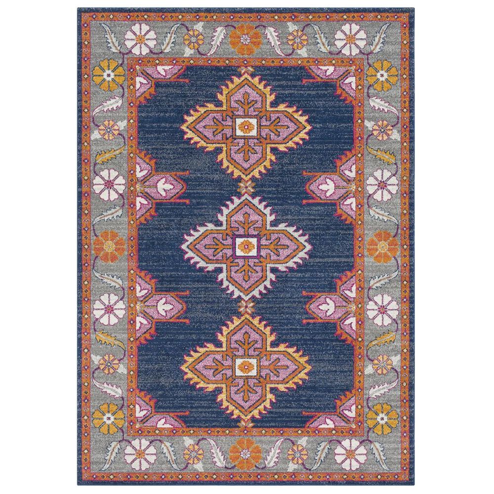 Surya Harput HAP-1037 5"3" x 7"3" Blue and Gray Area Rug, , large