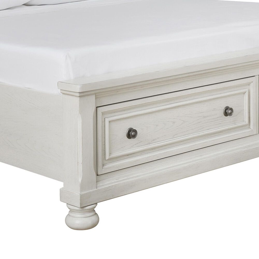Ashley Robbinsdale Queen Panel Storage Bed in Antique White, , large