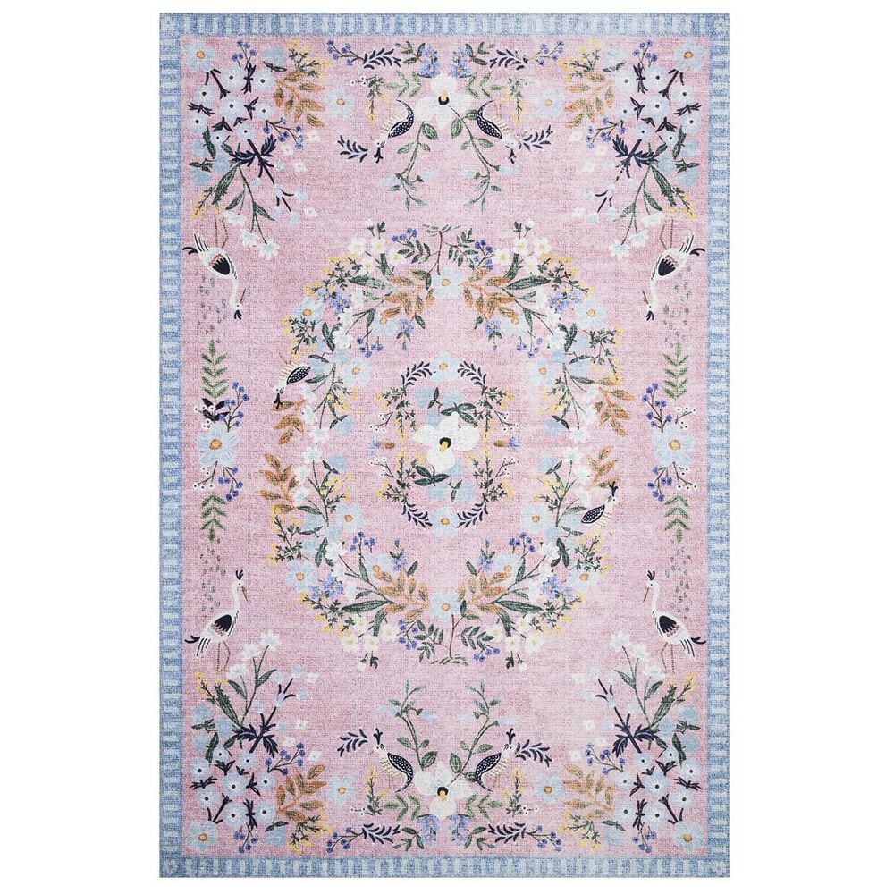 Rifle Paper Co. Palais PAL-03 3"9" x 5"9" Rose and Sky Area Rug, , large