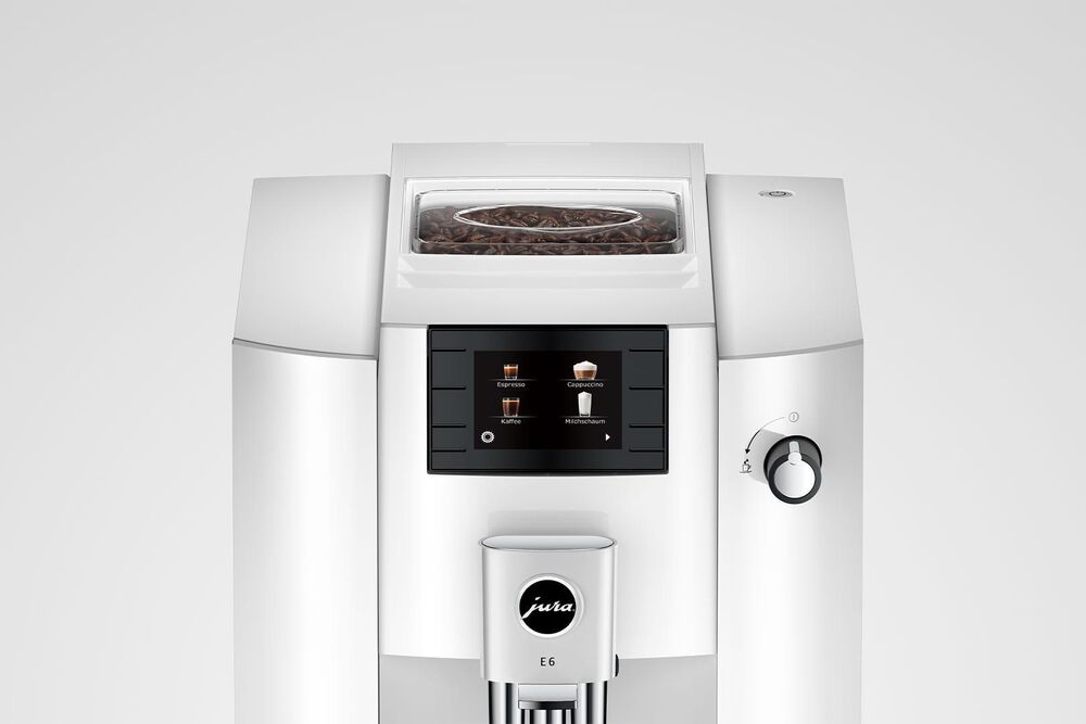 Jura E6 64 Oz Automatic Coffee Machine in Piano White, , large
