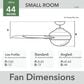 Hunter Anisten 44" Indoor Ceiling Fan with LED Light in Brushed Nickel, , large