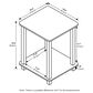 HOMLUX 2-Tier End Table in Espresso and Black (Set of 2), , large
