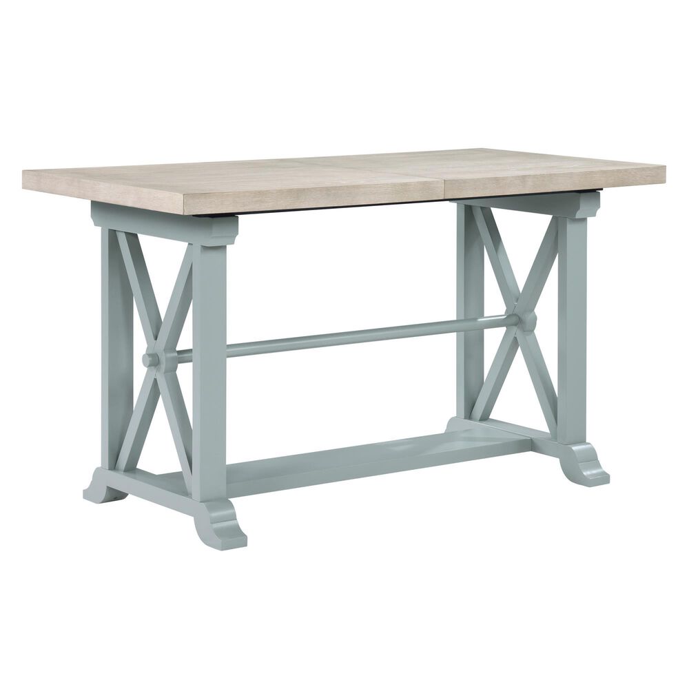 Steve Silver Counter Height Trestle Dining Table in Green, , large