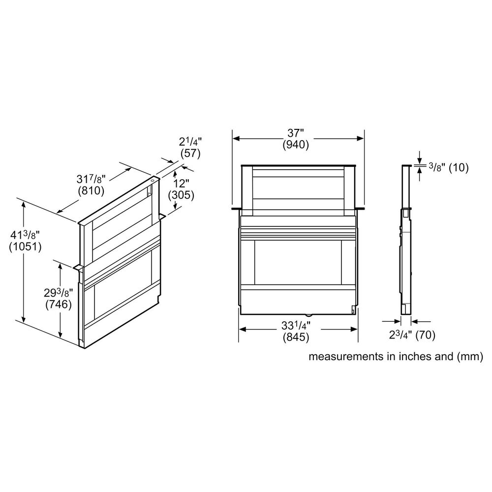 Bosch 800 Series 36" Downdraft Ventilation in Stainless Steel