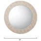 Jamie Young Beckett Round Mirror in Ivory, , large