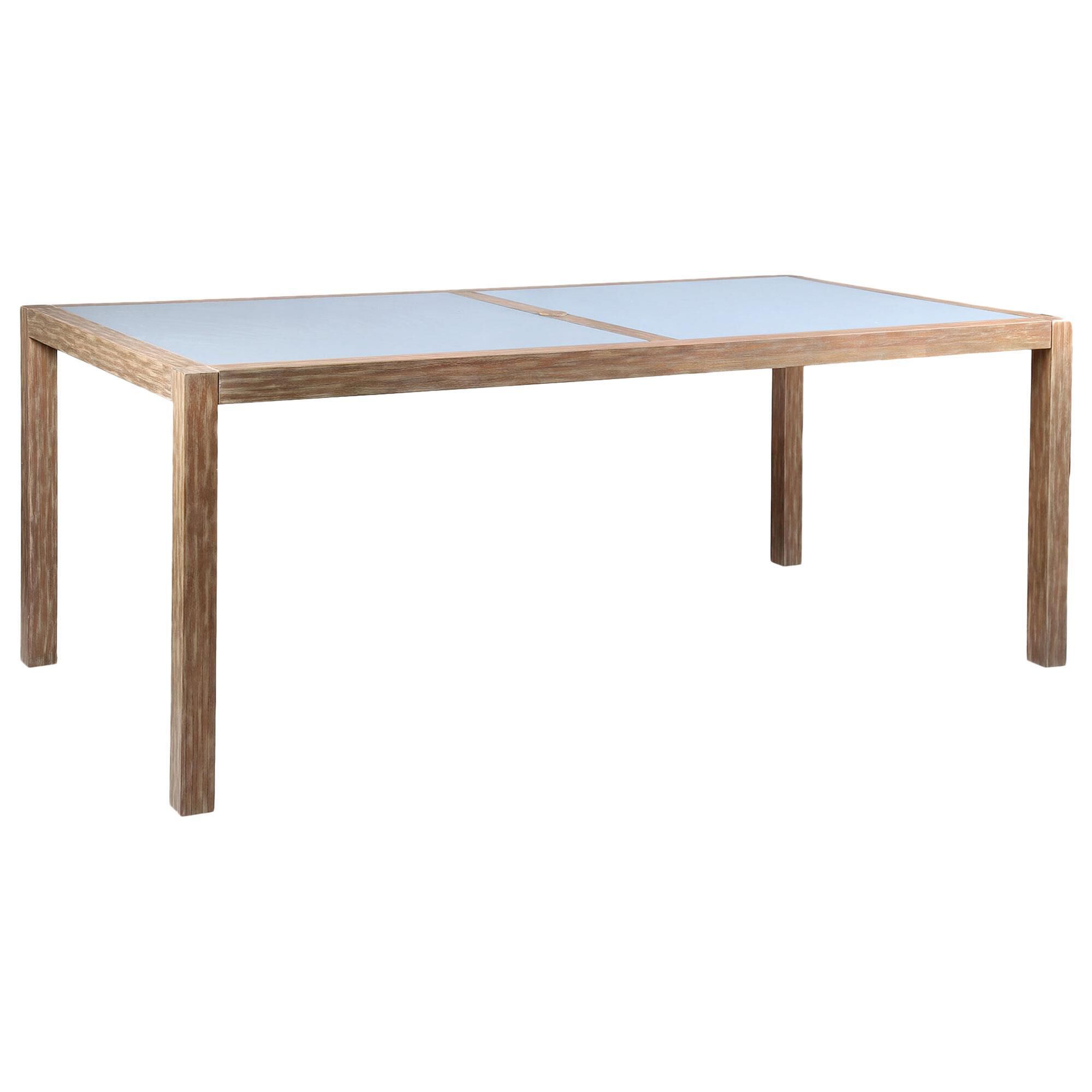 Blue River Sienna and Madsen 5 Piece Patio Dining Set in Gray Teak