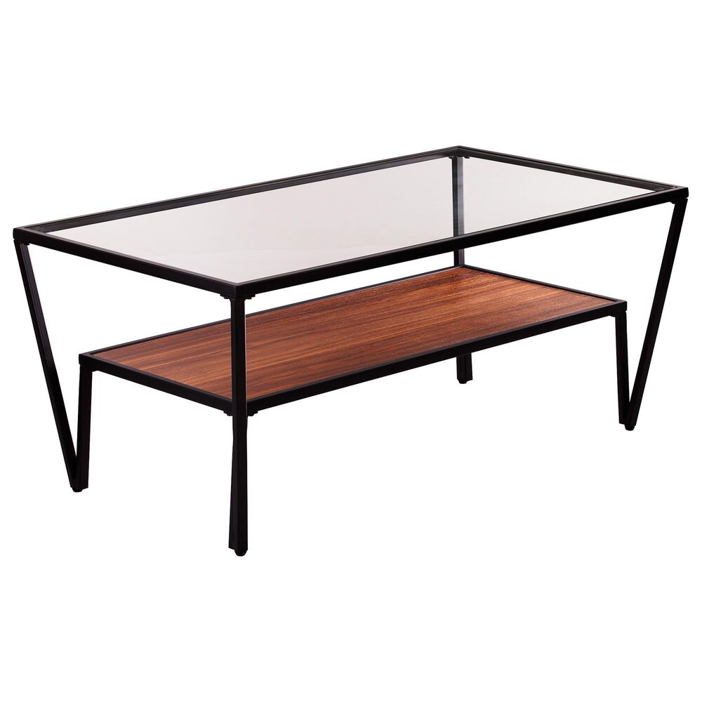 Southern Enterprises Vickdale Coffee Table in Black and Brown, , large