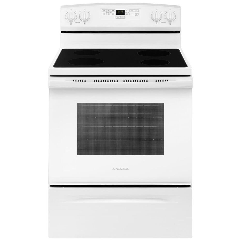 Amana 30" Electric Range with Extra-Large Oven Window in White, , large