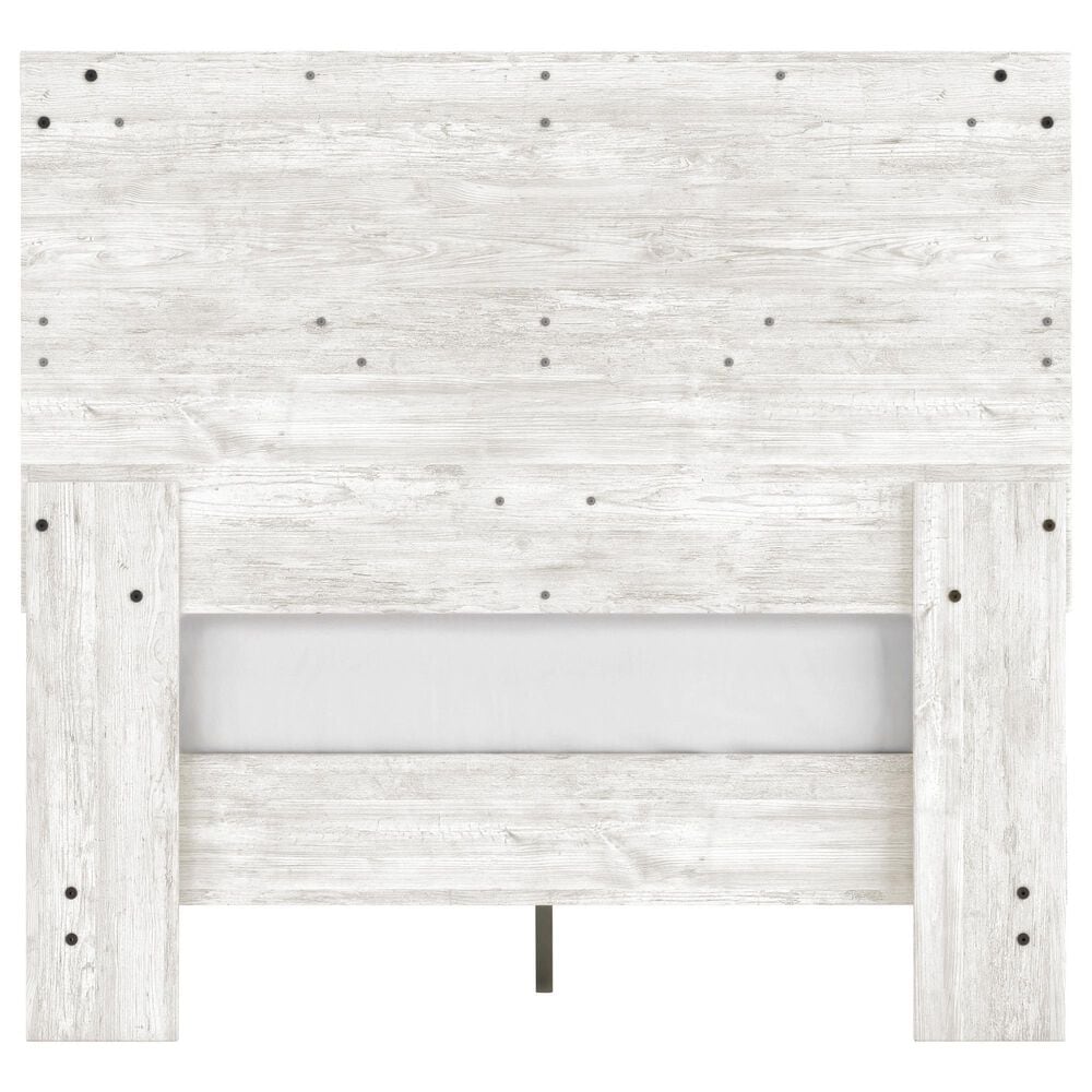 Ashley Shawburn 2-Piece Full Panel Bed Set in White and Dark Charcoal, , large
