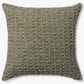 Loloi Alinah 22" Square Throw Pillow in Olive and Beige, , large