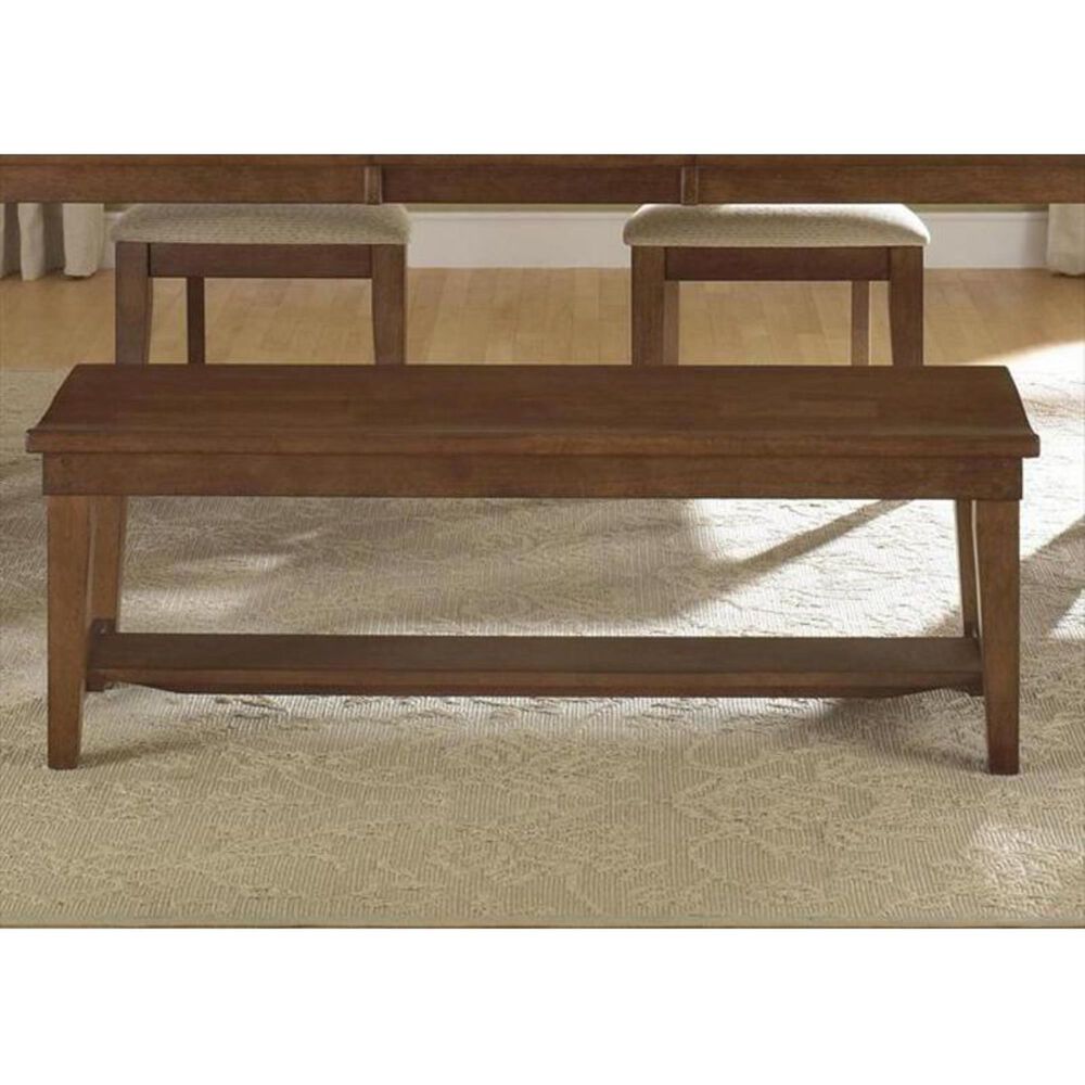 Belle Furnishings Hearthstone Bench in Rustic Oak, , large