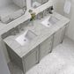 James Martin Vanities Brittany 60" Double Bathroom Vanity in Urban Gray with 3 cm Eternal Jasmine Pearl Silestone Top, Rectangular Sinks and FreePower Wireless Charger, , large