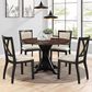 Valor Living Delina 5-Piece Round Dining Set in Tobacco and Black, , large