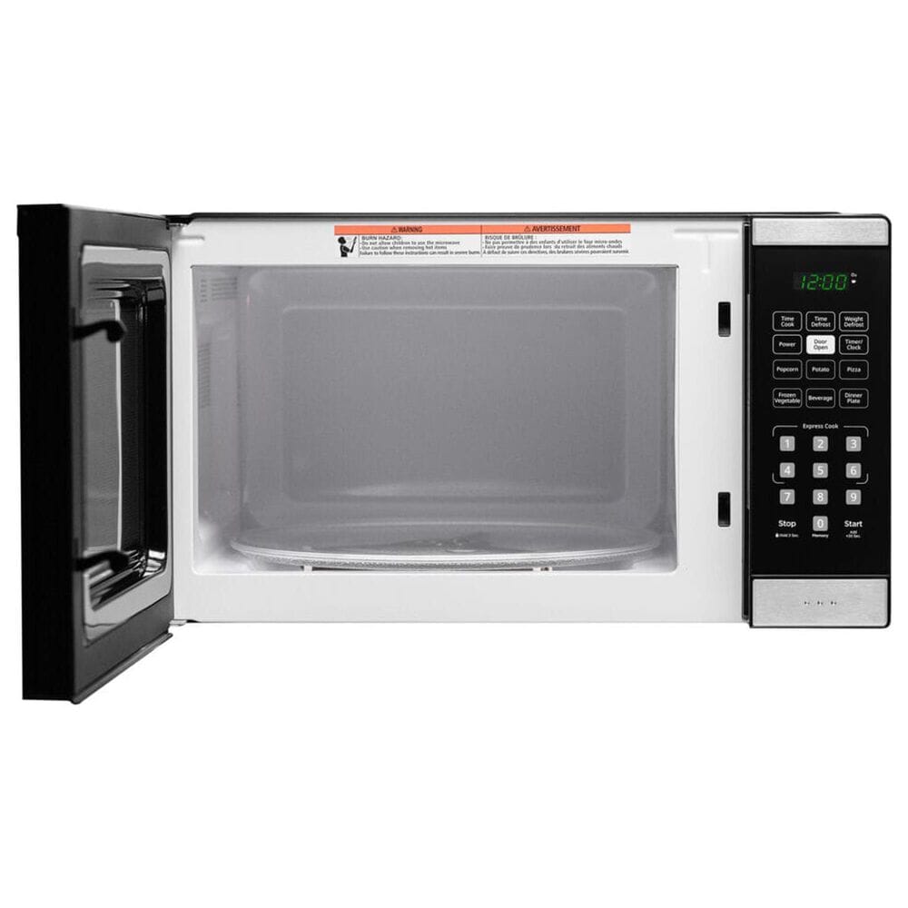 Danby 0.9 Cu. Ft. Countertop Microwave Oven in Black and Stainless Steel, , large