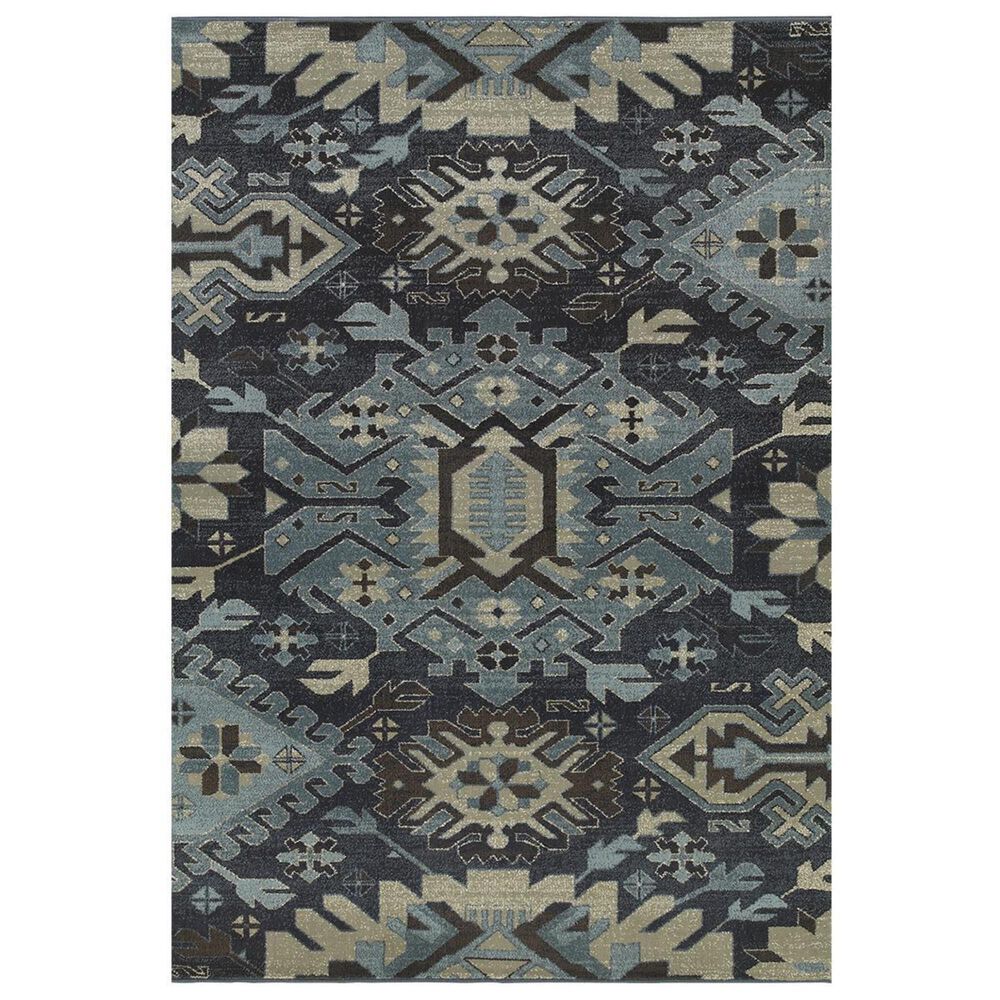Oriental Weavers Linden 4302A 1'10" x 3' Navy Area Rug, , large
