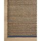 Angela Rose Colton 2" x 3" Natural and Navy Area Rug, , large