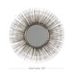 Maple and Jade 29" Round Wall Mirror in Distressed Silver, , large