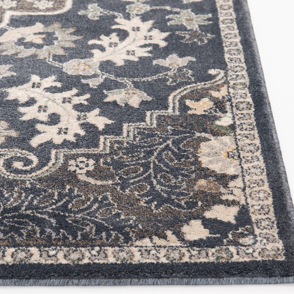 Central Oriental Minerva Edwina 7&#39;10&quot; x 9&#39;10&quot; Vintage Blue and Blue Area Rug, , large