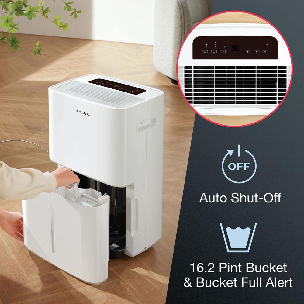 Amana 50-Pint Dehumidifier with Pump in White, , large