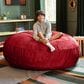 Jaxx 6" Cocoon Large Bean Bag Chair in Cinnabar, , large