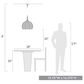 Golden Lighting Calypso Medium Pendant in Matte Black, , large