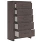 Ashley Prendonea 5-Drawer Chest in Dark Charcoal, , large