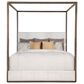 Century Furniture Carino King Upholstered Canopy Bed in Cocoa, , large