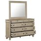Belle Furnishings Rustic Traditions 8-Drawer Dresser with Mirror in Saddle Tan, , large