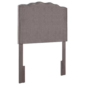 Accentric Approach Twin Upholstered Headboard in Gray, , large