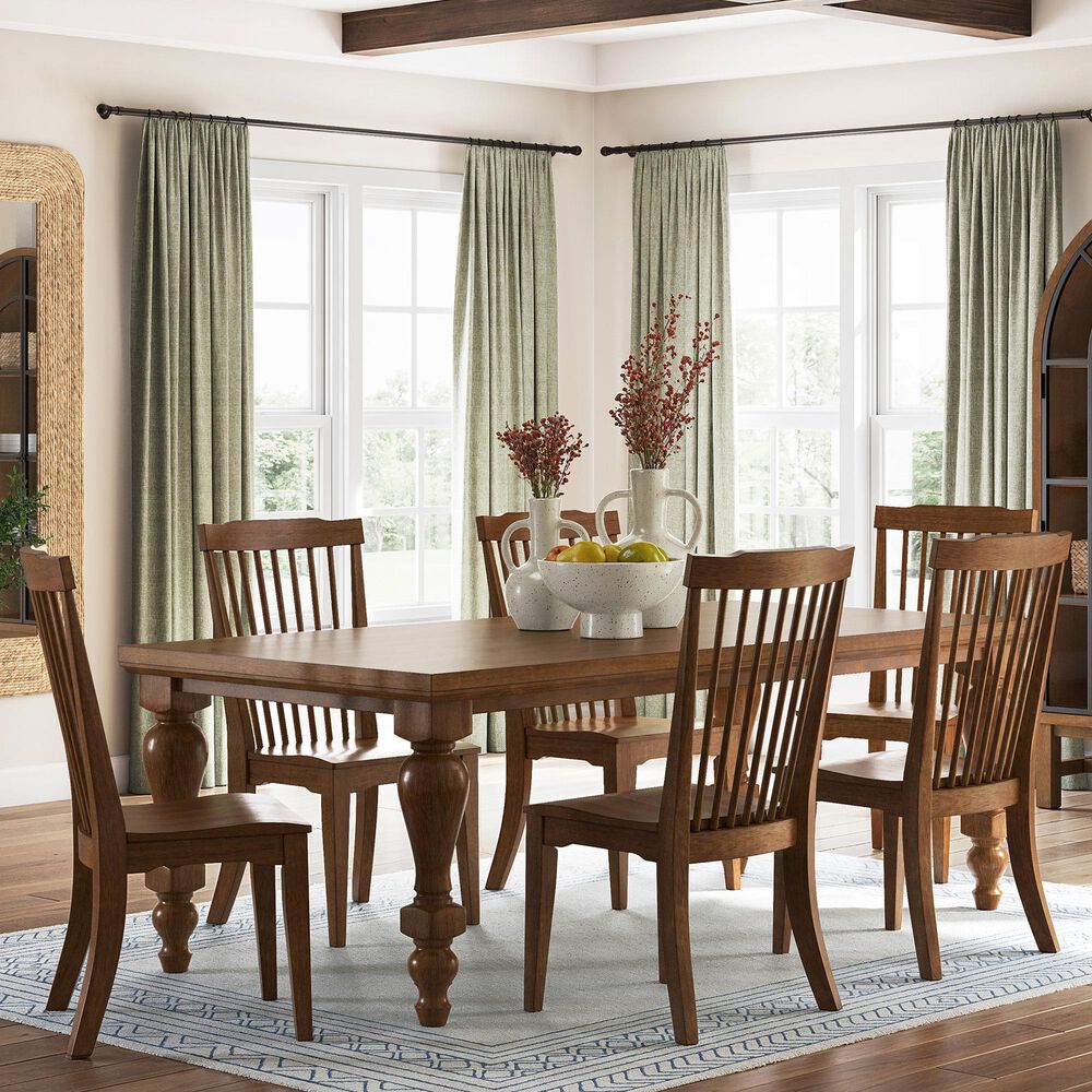 Ashley Greddinton 7-Piece Rectangular Dining Set in Medium Brown, , large