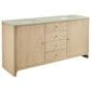 James Martin Vanities Gracyn 72" Double Bathroom Vanity in Coastal Driftwood with 3 cm Victorian Silver Quartz Top and Rectangular Sinks, , large