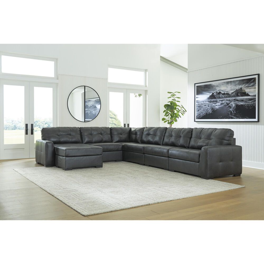 Ashley Brindley Pier Oversized Accent Ottoman in Fog, , large