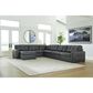 Ashley Brindley Pier Oversized Accent Ottoman in Fog, , large