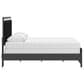 Ashley Zuraleus Queen Upholstered Panel Bed in Matte Black and Chrome, , large