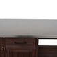 Hearth and Haven Outdoor Kitchen Island Cart with Stainless Steel Top, Towel and Spice Racks in Dark Brown, , large