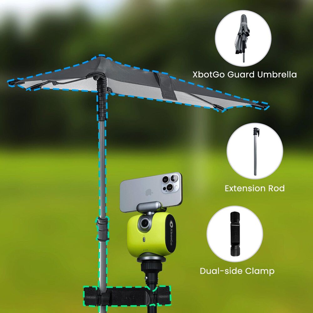 XbotGo Weather Guard Umbrella in Black, , large