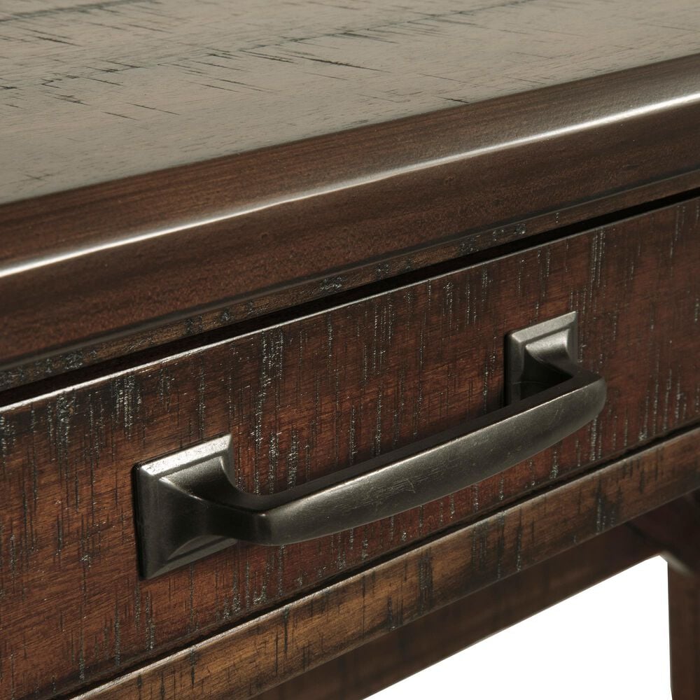 Ashley Baldridge Large Leg Desk in Rustic Brown, , large