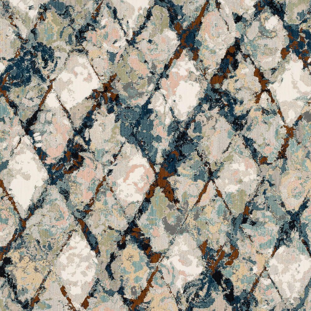 Karastan Epiphany Eroded Diamonds  2&#39;4&quot; x 7&#39;10&quot; Alabaster Runner, , large