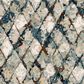 Karastan Epiphany Eroded Diamonds  2"4" x 7"10" Alabaster Runner, , large