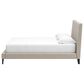Ashley King Upholstered Bed and Two Nightstands, , large