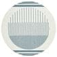 Surya Alfresco 7"3" Round Light Silver, Beige, Charcoal and Nickel Indoor/Outdoor Area Rug, , large