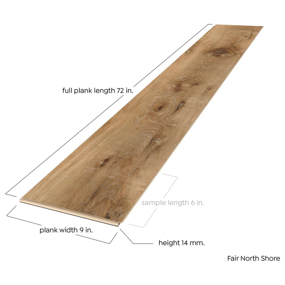 Cali Flooring Longboard Icons Fair Northshore 9" x 72" Luxury Vinyl Plank, , large