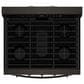 Whirlpool 5.3 Cu. Ft. Freestanding Smart Gas Range with Air Cooking Technology in Black Stainless Steel, , large