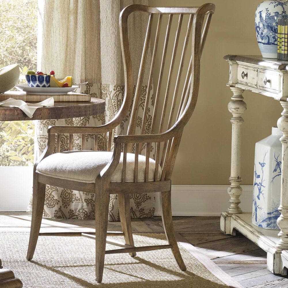 Hooker Furniture Sanctuary Tall Spindle Arm Chair, , large