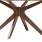 Baxton Studio Monte 71" Dining Table in Walnut Brown - Table Only, , large